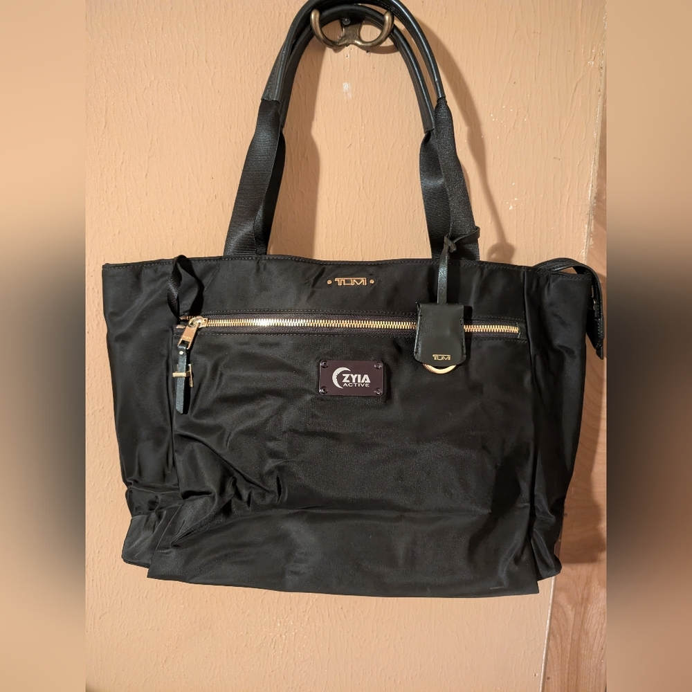 Tumi Voyager Black Nylon Tote Bag